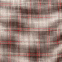 Wool Blend - Suiting - Plaid - Red Brown Beige