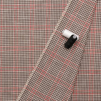 Wool Blend - Suiting - Plaid - Red Brown Beige