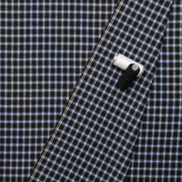 Wool - Suiting - Plaid - Blue Black White