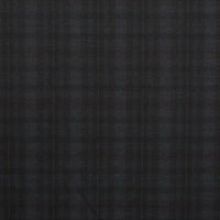 Recycled Poly - Ponte Print - Plaid - Blue