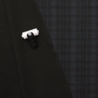 Recycled Poly - Ponte Print - Plaid - Blue