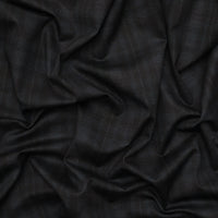 Recycled Poly - Ponte Print - Plaid - Blue