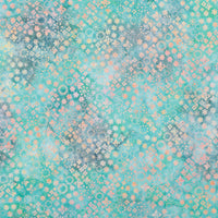 Artisan Batiks - Cotton - Retro Rainbow - Batik - Aqua
