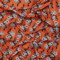 Moda - Cotton - Noir - Slithering Snakes - Pumpkin