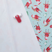 Timeless Treasures - Minky - Holiday - Tossed Fun - Sky