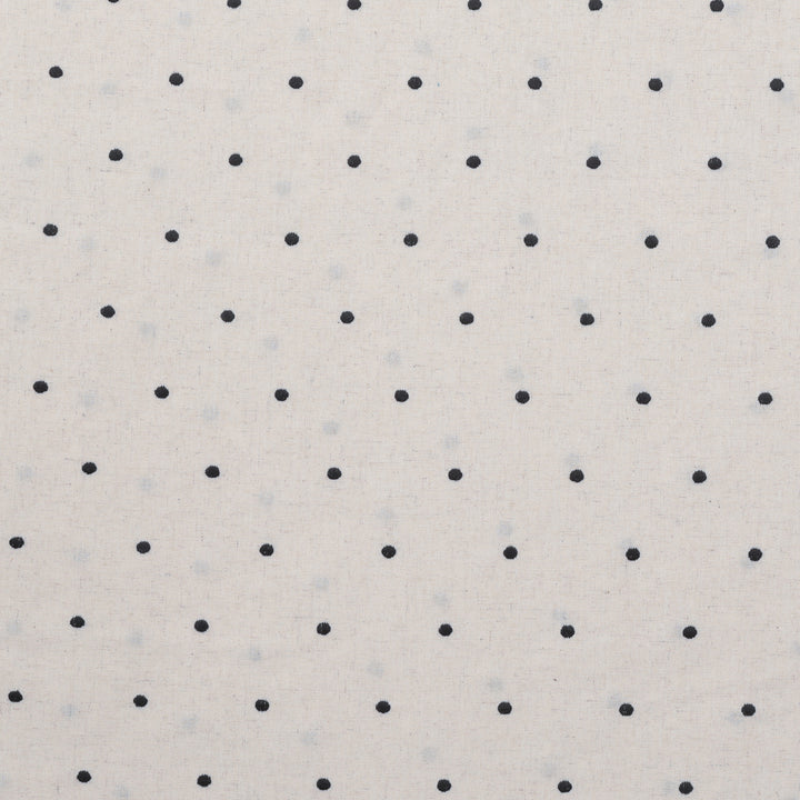 Linen Blend - Salerno - Embroidered Dot - Assorted