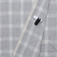 Linen - Plaid Weave - Carbon