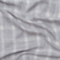 Linen - Plaid Weave - Carbon