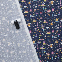 Camelot - Licensed Cotton - Heart of a Princess Palace - Navy