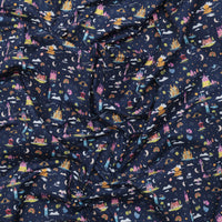 Camelot - Licensed Cotton - Heart of a Princess Palace - Navy