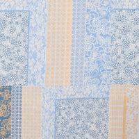 Rayon - Challis - Patchwork - White Chambray