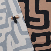 Viscose - Noelle - Digital Twill Print - Coffee Black