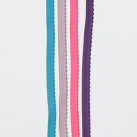 Velvet Back Elastic - 11mm - Assorted