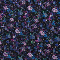 Viscose - Italian Challis - Black Floral - Assorted