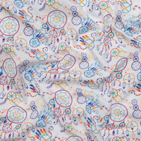 Roxanne Shuttleworth - Poplin - Celestial Dreamcatcher - White