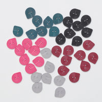 Buttons - 2 Hole - 32mm - Oval - Assorted