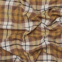 Viscose Blend - Plaid Coating - Olive Oil