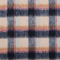 Wool Blend - Coating - Brushed Tweed - Navy Off White