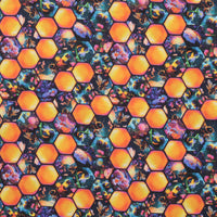 Blank Quilting - Cotton - Night Garden - Bees- Yellow