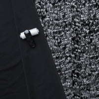 Poly - Printed Velour - Silver Black