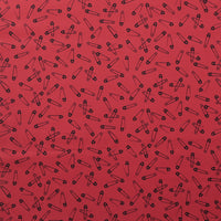 Andover - Cotton - Iconic - Pins - Brick