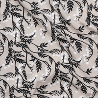 Figo - Cotton Linen - Grove - Branches - Black