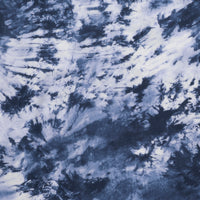 Rayon - Crepe - Tie Dye - Indigo Blue
