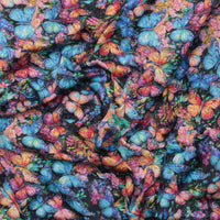 Cotton - Wide Back Sateen - Stained Glass - Butterflies