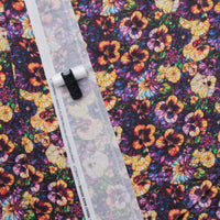 Cotton - Wide Back Sateen - Stained Glass - Pansies