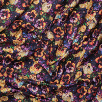 Cotton - Wide Back Sateen - Stained Glass - Pansies