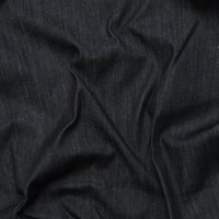 Cotton - Italian Stretch Denim - Heavy Weight - Black with Backing