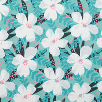Katia - Cotton - Light Poplin - Neon Flower - Turquoise