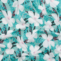 Katia - Cotton - Light Poplin - Neon Flower - Turquoise
