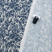 Stof - Viscose - Light and Lush Twill - Cream Flowers - Navy