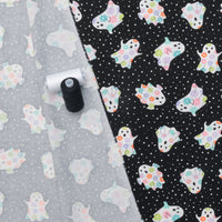 Moda - Cotton - Fab Boo Lous - Dancing Ghosts - Night