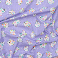 Moda - Cotton - Fab Boo Lous -Dancing Ghosts - Grape Soda