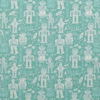 Moda - Cotton - 321 Blast Off - Space Robot - Neptune
