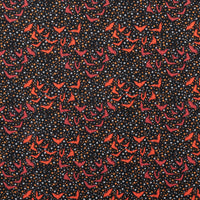 Club Hauer - Cotton - Costumes & Cobwebs - Ditsy Bats - Black