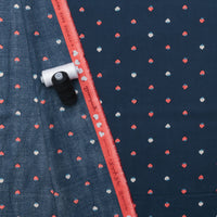 Ruby Star - Lawn - Strawberry - Navy