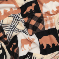 Camelot - Fleece - North of Ordinary - Woodland Patchwork - Tan