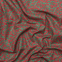 Liberty - Cotton - Festive Greetings - Peaceful Poinsettias A