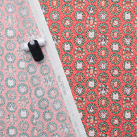 Cotton + Steel - Cotton - Merry Pawmas - Bark And Bough - Red