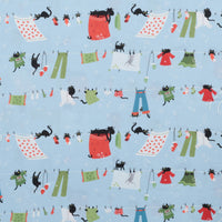 Dear Stella - Cotton - Cats In The Laundry - Hanging Out - Sky