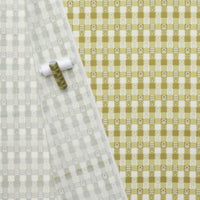 Gingiber - Cotton - Night Owl - Flower Plaid - Leaf