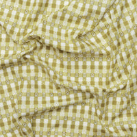 Gingiber - Cotton - Night Owl - Flower Plaid - Leaf