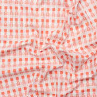 Gingiber - Cotton - Night Owl - Flower Plaid - Petal