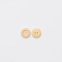 Elan - 2-Hole Button - 18mm - Wooden - Mustard