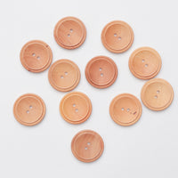 Elan - 2-Hole Button - 40mm - Wooden - Natural