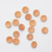 Elan - Shank Button - 20mm - Floral - Natural