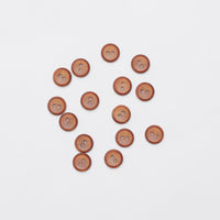 Elan - 2-Hole Button - 15mm - Cinnamon